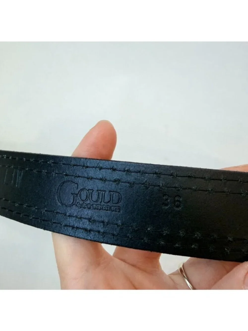 Gould & Goodrich Leather Duty Belt Black Size 36